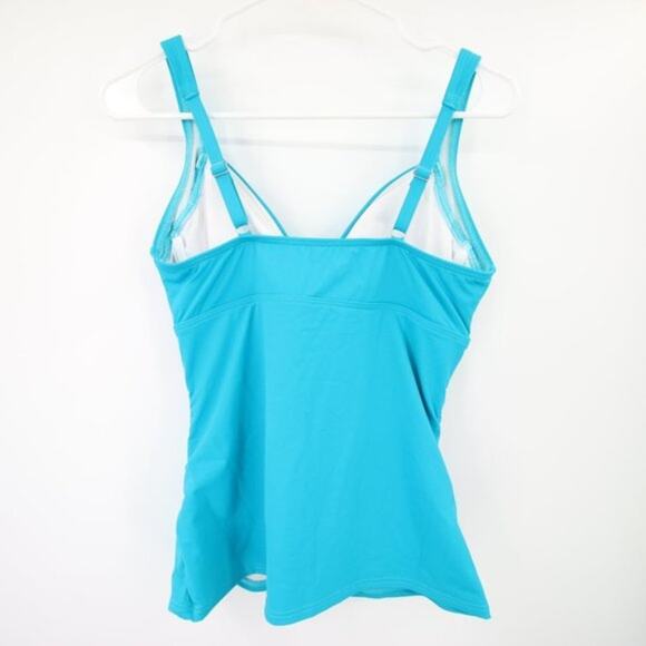 Lands End Aqua Blue Turquoise Twist Swim Tankini Top Size 6 NWOT - Picture 10 of 10